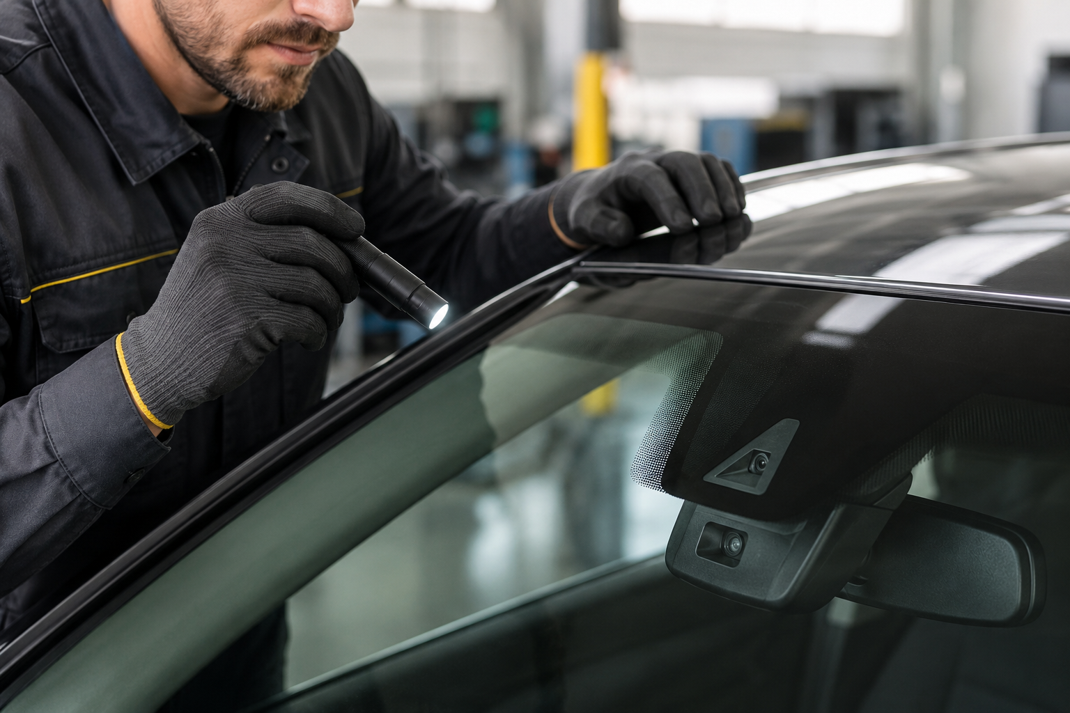 Auto glass technician